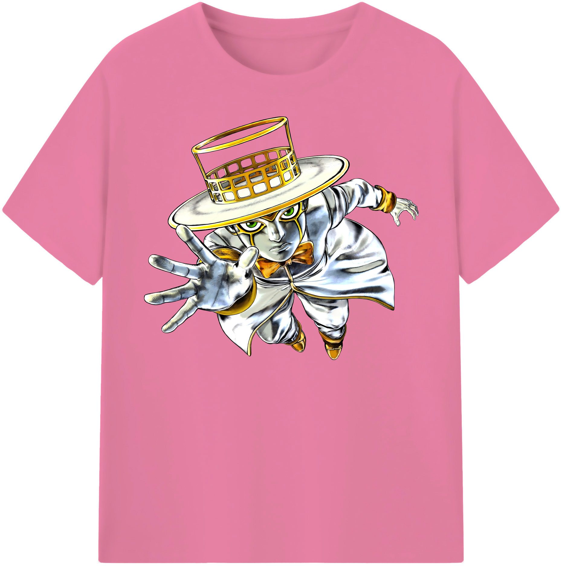 （画像用） ジョジョの奇妙な冒険 岸辺 露伴（きしべ ろはん） JoJo's Bizarre Adventure Rohan Kishibe 綿100％半袖Tシャツ（フロントプリント）